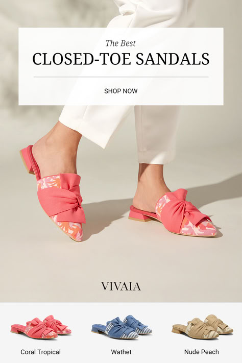 Say goodbye to uncomfortable shoes and hello to VIVAIA Yaffa your new go-to sandals. They are designed to make you fall in love with sandals all over again, thanks to their perfect blend of comfort, style and sustainability✅Wider instep✅Elegant and chic bow✅Moisture-Wicking insole✅Free Shipping & Returns #boots #sandals #mules #loafers #heels #flats #shoes #womensfashion #womensshoes #sustainable #fashion #outfits #ootd #archsupport #ecofriendly #bunions #travel #winter #autumn #spring #summer Uncomfortable Shoes, Knot Sandals, Loafers Heels, Hong Bao, Sustainable Shoes, Shoes Trends, Shoe Makeover, Preppy Gifts, Shoes Boots Heels