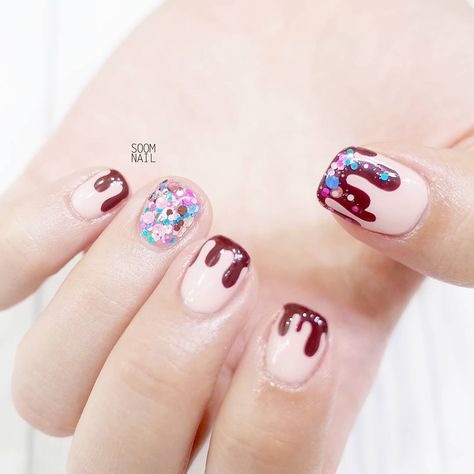 Ice-cream melting on your nails Melted Ice Cream Nails, Cake Nails, Ice Cream Nails, Cream Nails, Body Modification, Press Ons, Hot Nails, Body Modifications, French Nails