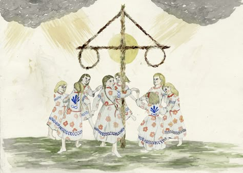 The Haxan Cloak's Beautiful, Terrifying Score Is <i>Midsommar</i>'s Secret Weapon Midsommar Aesthetic, Midsommar Party, Beautiful Horror, Scary Films, Raver Girl, Folk Horror, Arthur Rackham, Film Journal, Seaside Village