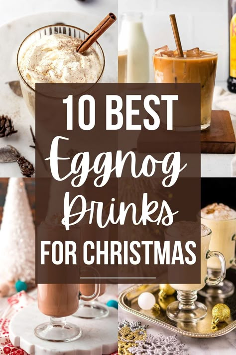 Eggnog Holiday Drinks, Alcohol Eggnog Drinks, Boozy Egg Nog Drinks, Drinks With Eggnog Alcoholic, Eggnog Christmas Drinks, Eggnog Mixed Drinks, Egg Nog Drink Recipes, Egg Nog Drinks Alcoholic Rum, Eggnog Quotes