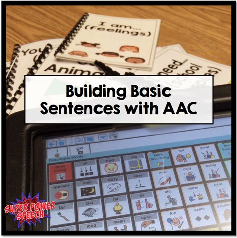 Aac Activities Speech Therapy, Build Sentences, Aac Activities, Augmentative Communication, Core Words, Core Vocabulary, School Slp, Speech Path, Preschool Speech