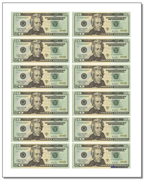 These printable play money sheets can be cutup and used for classroom to   teach money math, or as replacements for fake Monopoly money to make   game play more realistic! Coins and bill denominations from $1 to $100.   #realistic #printable #money #dadsworksheets Play Money Printable Free, Printable Money, Fake Money Printable, Play Money Template, Printable Play Money, Learning Money, Twenty Dollar Bill, Monopoly Money, Banknotes Money