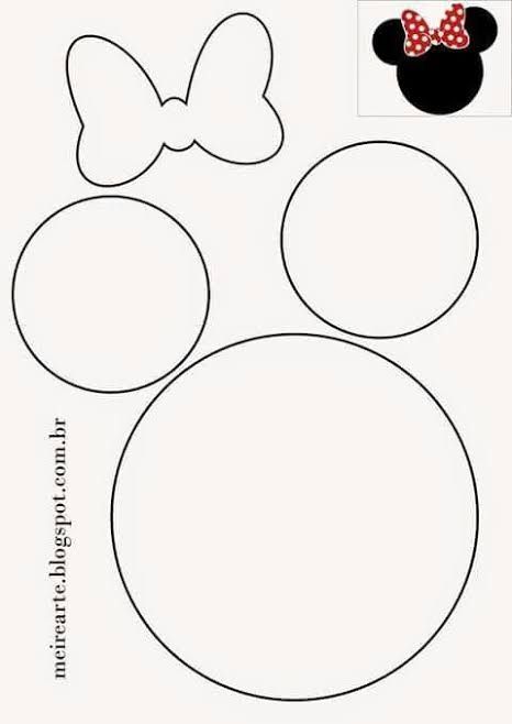 Minnie Mouse Template, Mickey Mouse Template, Minnie Mouse Printables, Mickey Mouse Classroom, Mickey Mouse Crafts, Minnie Mouse Drawing, Minnie Mouse Birthday Party Decorations, Minnie Mouse Birthday Decorations, Mouse Crafts