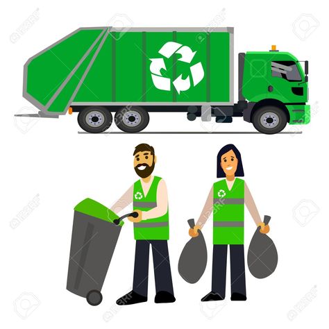 Recycling Activities For Kids, Garbage Truck Party, Recycling Activities, Rubbish Truck, Rubbish Removal, Garbage Collection, Office House, Animal Drawings Sketches, Solid Waste