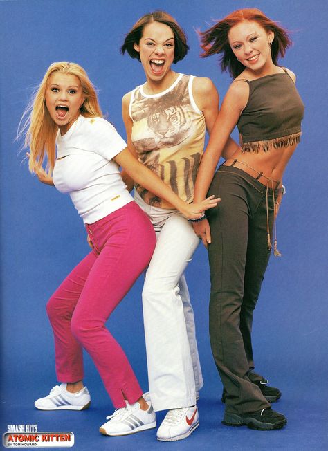 Atomic Kitten (Smash Hits) Atomic Kitten, Y2k Style, Atom, Girl Group, Capri Pants, Pants, Photography, Trousers