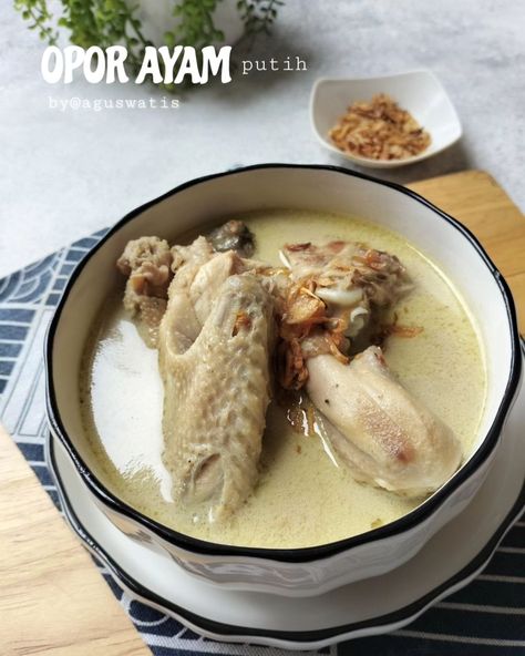 Bahan dan Cara membuat Opor Ayam Putih https://resepmamiku.com/opor-ayam-putih-aguswatis Opor Ayam, Food Pic, Drink Recipes, Food And Drink, Indonesia, Quick Saves