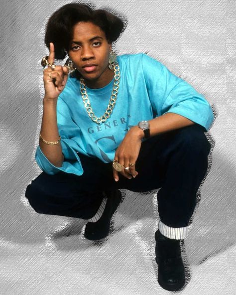 Tomboy Inspired Outfits, 80s Tomboy, 80s Hip Hop Fashion, Mc Lyte, 80s Hip Hop, Best Hip Hop, Rapper Style, 80s Men, Missy Elliott