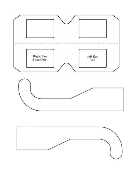 3D glasses printable template Glasses Template, Glasses Printable, Spy Glasses, 3d Movie, 3d Glasses, Papercraft Templates, Printable Templates, Sunday School Crafts, Frame Template