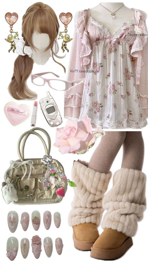 Cupid Outfit, Cute Gyaru, Gyaru Outfit, Himekaji Outfits, Cheonan, Lovely Clothes, Cute Everyday Outfits, Really Cute Outfits, Kawaii Clothes