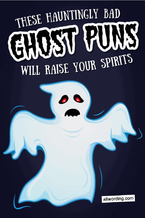 Ghost Jokes Humor, Funny Ghost Jokes, Halloween Ghost Sayings, Ghost Puns Cute, Ghost Funny Quotes, Funny Ghost Quotes, Cute Ghost Sayings, Ghost Sayings For Halloween, Spooky Sayings Halloween