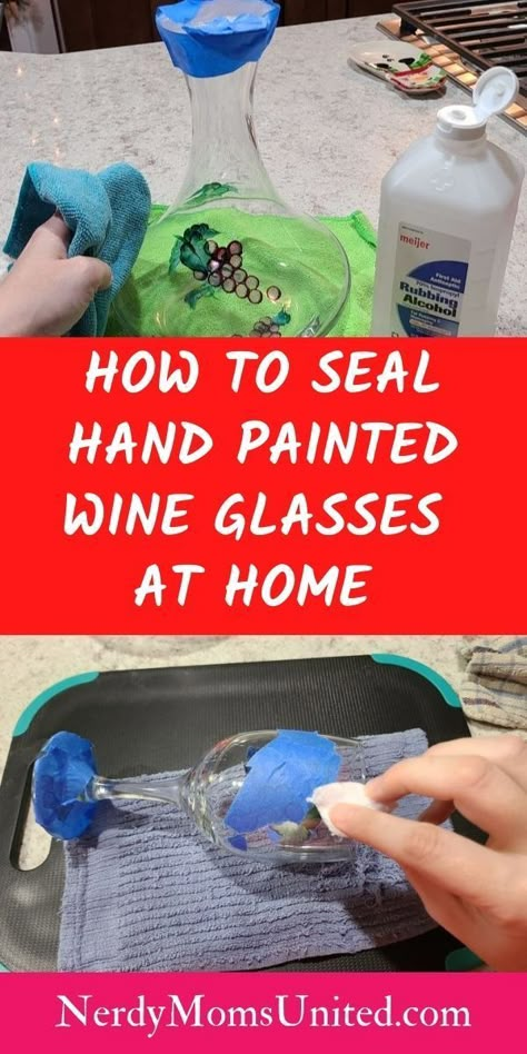 How To Paint Drinking Glasses, How To Prep Glass For Painting, How To Paint On Wine Glasses, Acrylic Wine Glass Painting, How To Paint Wine Glasses Diy Tutorials, How To Paint Wine Glasses Diy, Painting On Wine Glasses Diy, How To Paint Glassware, Diy Painted Wine Glasses Easy