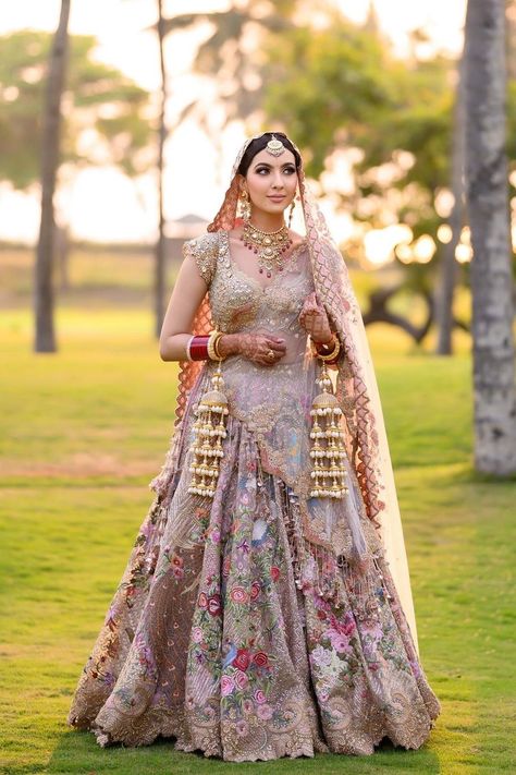 Planning to wear a pink bridal lehenga at your wedding? Here are 50+ bridal lehengas in all shades of pink to inspire you. Pastel Bridal Lehenga, भारतीय दुल्हन संबंधी, Pastel Lehenga, Pink Bridal Lehenga, Latest Bridal Lehenga Designs, Indian Dress Up, Bridal Lehenga Designs, Latest Bridal Lehenga, Floral Lehenga