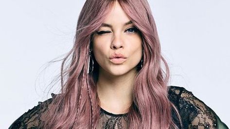 Smokey Pink Hair, Purple Balayage, Pink Hair Color, Grey Roots, Popular Hairstyles, Lilac Purple, So Cool, Hair A, Balayage Hair