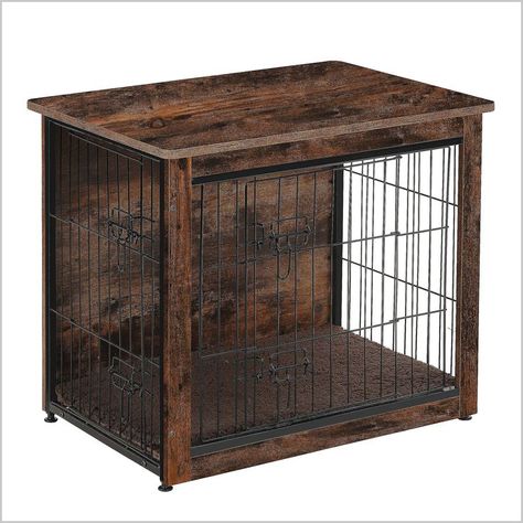 DWANTON Dog Crate Furniture, Wooden Pet Crate End Table, Indoor Dog Kennel for Small/Medium/Large Dog Wooden Crate End Table, Furniture Dog Kennel, Dog Kennel Indoor, Crate Side Table, Dog Crate Table, Furniture Style Dog Crate, Wood Dog Crate, Indoor Dog Kennel, Crate End Tables