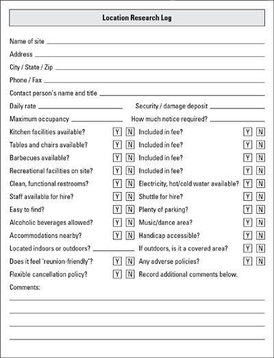 Laying the Groundwork for a Family Reunion - For Dummies Family Reunion Checklist, Reunion Checklist, Class Reunion Planning, Family Reunion Activities, Family Reunion Games, Family Reunion Planning, Family Get Together, School Reunion, Event Planning Business