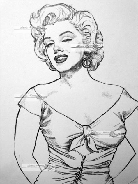 rose of niagara by aramismarron.deviantart.com on @deviantART Marilyn Monroe Drawing, Marilyn Monroe Tattoo, Marilyn Monroe Artwork, Arte Pin Up, Marilyn Monroe Portrait, Marilyn Monroe Art, Art Drawings Sketches Pencil, Pencil Art Drawings, Art Drawings Sketches Simple