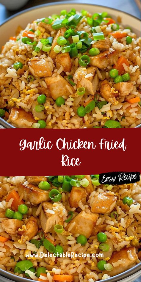 Chicken Fried Rice Recipe Easy, Chicken Fried Rice Easy, Fluffy Rice, Chicken Fried Rice, Diced Chicken, Chicken Fried, Tender Chicken, Gluten Free Chicken, Frozen Peas