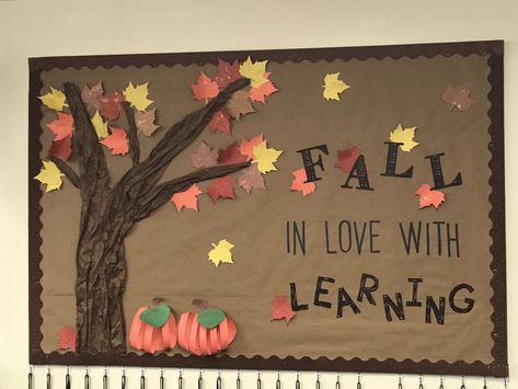 2nd Grade Fall Bulletin Board Fall Builtin Boards, Fall Bulletin Boards For School, Fall Harvest Bulletin Board Ideas, Fall Season Bulletin Boards, 1st Grade Fall Bulletin Board Ideas, Fall Thanksgiving Bulletin Board Ideas, Fall Is In The Air Bulletin Board, Hello Fall Bulletin Board, Fall Mural Preschool