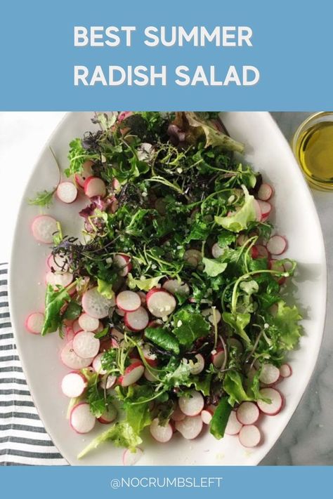 Best Summer Radish Salad Raw Salad Recipes, French Breakfast Radish, Lemon Chicken Rice, Couscous Salat, Radish Recipes, French Breakfast, Radish Salad, Menu Planner, Herb Salad