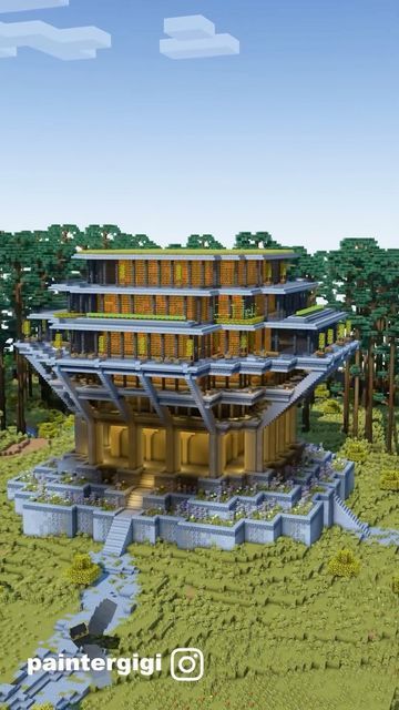 Modded Minecraft Base Ideas, Base Layout Minecraft, Modded Minecraft Base, Minecraft Brutalist Architecture, Minecraft Modded Base, Minecraft Army Base, Minecraft Compound, Minecraft Big Base Ideas, Minecraft Brutalist