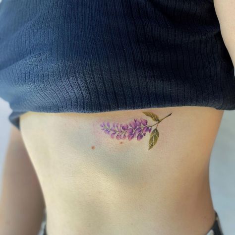 Maiko Only’s Instagram post: “Wisteria @goodtattoostudio . . . . . . #tattoo #tattoos #tatts #uk #nottingham #colourfultattoos #watercolourtattoo #flowertattoo…” Wisteria Tattoo, Hummingbird Flower Tattoos, Grandma Tattoo, Birthday Tattoos, Tree Tattoo Back, Lilac Tattoo, Grandma Tattoos, Watercolour Tattoos, Tattoo Removal Cost