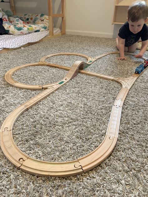 Brio Train, Wooden Train Track, Wooden Train Set, Math Projects, Wooden Train, Train Set, Train Tracks, Toy Train, Sensory Bins