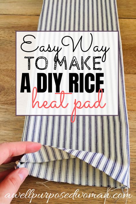 Diy Rice Heating Pad, Diy Rice Bags, Rice Heating Bags, Rice Bag Heating Pad, Homemade Heating Pad, Joululahjat Diy, Diy Heating Pad, Rice Heating Pad, Rice Heating Pads