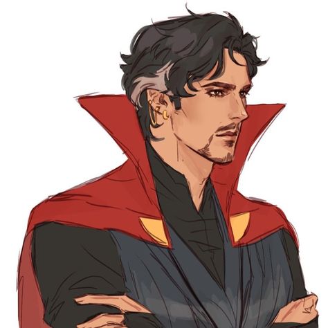 Stephen Strange Fanart, Dr Strange Fanart, Doctor Strange Fanart, Doctor Strange Art, Danny Ocean, Stephen Strange, Green Characters, Dr Strange, Bloodborne