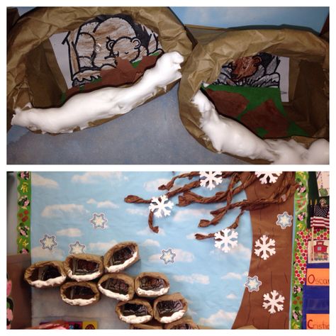 Bears Hibernation Preschool Craft, Bear Hibernating Craft, Bear Hibernation Activities, Brown Bear Lesson Plans Preschool, Hibernation Inquiry Kindergarten, Hibernation Crafts, Bears Preschool, January Crafts, Fall Preschool Activities