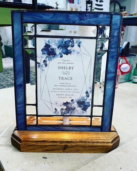 Stained Glass Wedding, Wedding Frame, Glass Wedding, Four O Clock, Wedding Frames, Stained Glass Patterns, Stained Glass Art, Celebrity Weddings, Small House