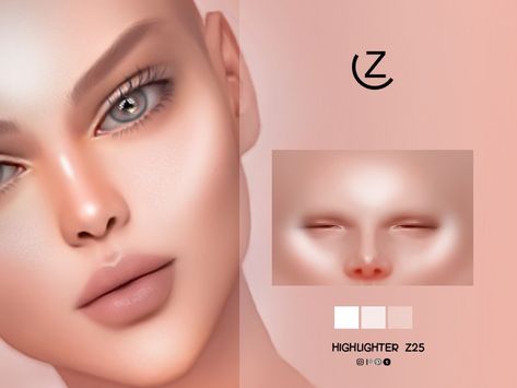 The Sims Resource - HIGHLIGHTER Z25 Mod Makeup, Red Quotes, Makeup Cc, Baby Shower Treats, Sims 4 Cc Makeup, Sims 4 Cc Skin, Sims 1, Highlighter Makeup, Sims 4 Cc Finds