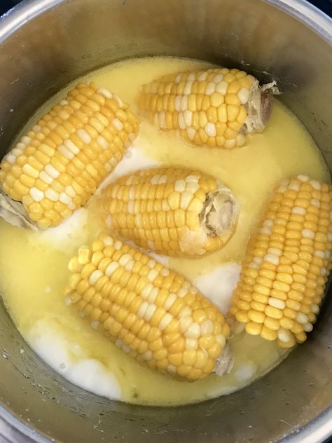 Instant Pot Butter Bath Corn | Kitchn Butter Bath Corn, Best Corn On The Cob Recipe, Buttery Recipes, Cooking Corn, Pot Butter, Cook Corn, Seasoned Corn, How To Cook Corn, Cookout Food