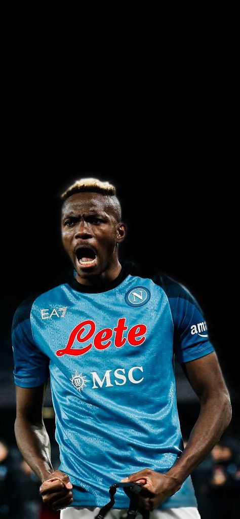 Osimhen Wallpaper, Napoli Wallpaper, Argentina Logo, Victor Osimhen, Real Madrid Soccer, Premier Lig, Football Stars, Ssc Napoli, Lycoris Recoil