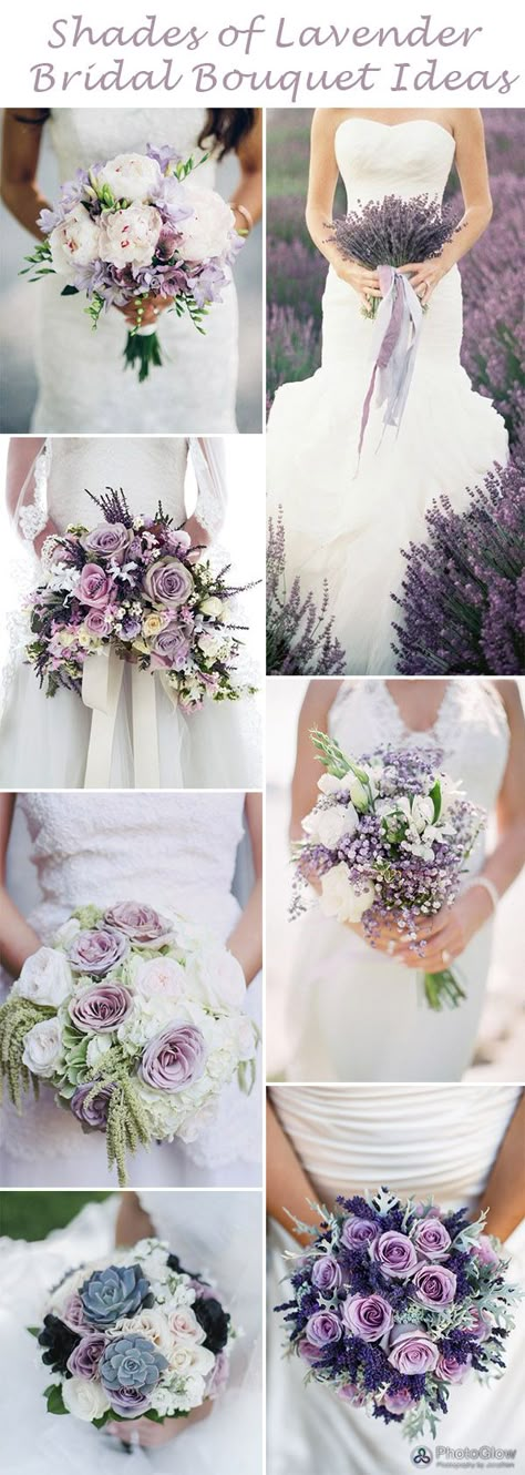 Beautiful Lavender Bridal Bouquets Ideas #ElegantWeddinginvites Lavender Bridal Bouquet, Purple Flower Bouquet, Bouquets Ideas, Purple Bridal Bouquet, Diy Bridal Bouquet, Wedding Colors Purple, Purple Wedding Flowers, Diy Bridal, Theme Color