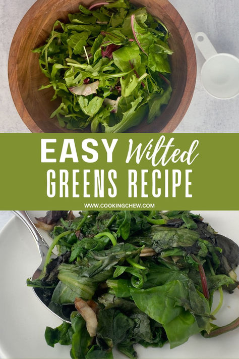 Sautéed mixed greens with Swiss chard, a healthy and flavorful vegetable side dish. Healthy Greens Recipes, Mix Greens Salad Recipes, Best Leafy Greens, Simple Mixed Green Salad Recipes, Sauteed Leafy Greens, Easy Mixed Green Salad, Mixed Greens Recipe, Leafy Greens Recipes, Greens Recipes