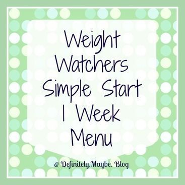 Weight Watchers Simple Start Week 1 Menu Plan. Weight Watchers Simple Start, Weight Watchers Menu, Weight Watchers Plan, Weight Watchers Tips, Weight Watchers Meal Plans, Weight Watchers Recipes Desserts, Weight Watchers Smart Points, Weight Watchers Free, Weight Watcher Dinners