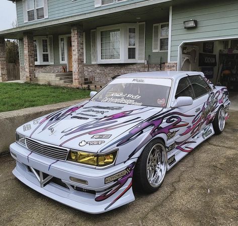 Nissan Laurel C33, Japan Graffiti, Kereta Sport, Slammed Cars, Shop Car, Stance Cars, Pimped Out Cars, Best Jdm Cars, Drift Car