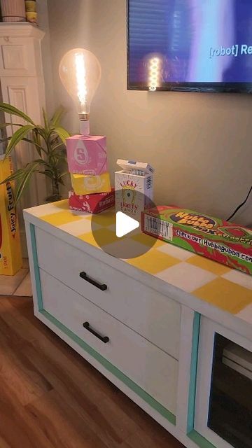 Ikea Tv Stand, Ikea Tv, Juicy Fruit, Instagram Diy, July 1, Food Decoration, Colorful Decor, Tv Stand, Diy Decor