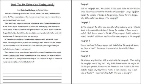 Three Ring Circus: Thank You, Mr. Falker Close Reading Thank You Mr Falker, Three Ring Circus, Third Grade Writing, Third Grade Reading, Curriculum Planning, Ela Activities, 3rd Grade Classroom, 3rd Grade Reading, Readers Workshop