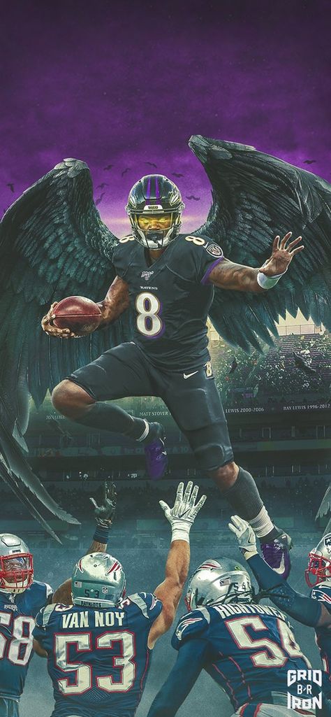 New Ravens Lock Screen Pic 😈 | Bleacher Report Lamar Jackson Wallpaper, Baltimore Ravens Wallpapers, Lamar Jackson Ravens, Odell Beckham Jr Wallpapers, Football Poses, Baltimore Ravens Football, Nfl Football Pictures, Nfl Football Art, Ray Lewis