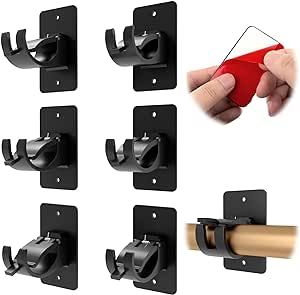 Adhesive Curtain Rod, Curtain Pole Brackets, Hooks For Bathroom, Curtain Rod Hooks, Camper Trailer Remodel, Rod Bracket, Curtain Rod Holders, Towel Rod, Curtain Rod Brackets