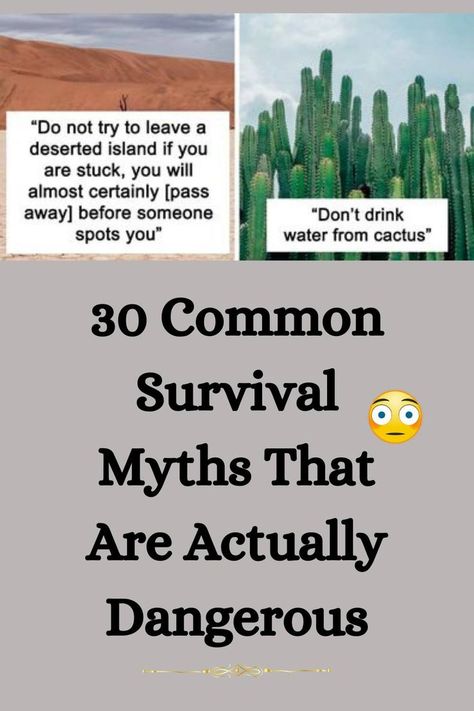 30 Common Survival Myths That Are Actually Dangerous Sociological Perspective, Common Myths, Knowledge Is Power, Insects