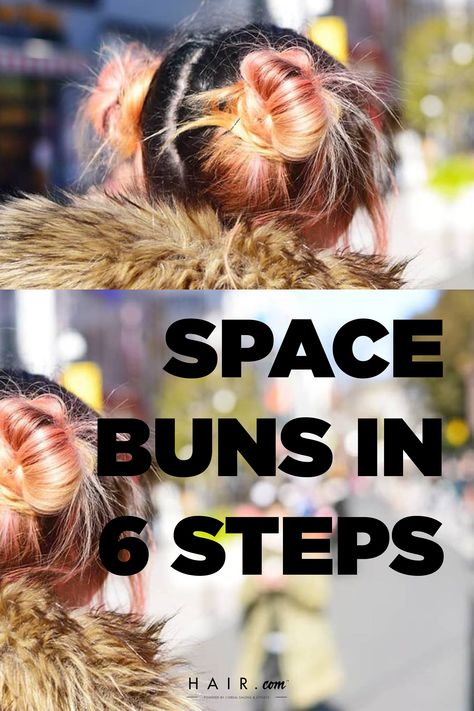 Space Inspired Hairstyles, 90s Space Buns Grunge, Sporty Space Buns, Messy Space Buns Tutorial Long Hair, Space Bums Short Hair, Space Buns With Headband, Medium Length Space Buns, Space Buns Fine Hair, Space Buns Medium Hair