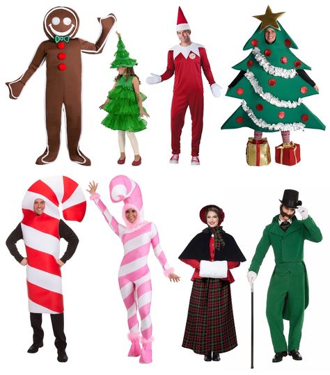 Christmas Character Costumes Spirit Week, Dress Up As Christmas Character, Couples Elf Costume, Xmas Costumes Diy, Duo Christmas Costumes, Favorite Christmas Character Costume, Funny Christmas Party Outfits, Christmas Cosplay Ideas, Holiday Characters Costumes