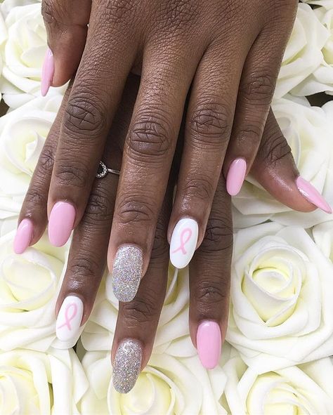 Awareness Nails, October Nails, Nail Envy, Nail Styles, Nail Design, Pink Nails, Makeup Tips, Gel Nails, Acrylic Nails