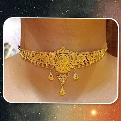 Bengali Choker Necklace, Choker Necklace Designs Gold Indian, Kurdish Jewelry, Gold Choker Necklace Indian, Custom Gold Jewelry, Winter Bridal Jewelry, Indian Wedding Jewelry Sets, Bridal Necklace Designs, Bridal Jewelery