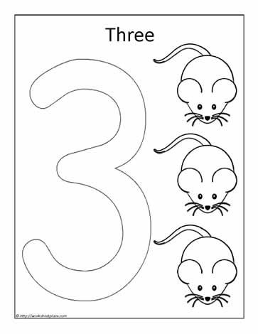 Color the Number 3 Number 3 Worksheet, Colouring Worksheet, Learn To Write Numbers, Fall Preschool Worksheets, Preschool Portfolio, Color The Number, Kindergarten Math Worksheets Addition, Daycare Curriculum, Worksheet For Kindergarten