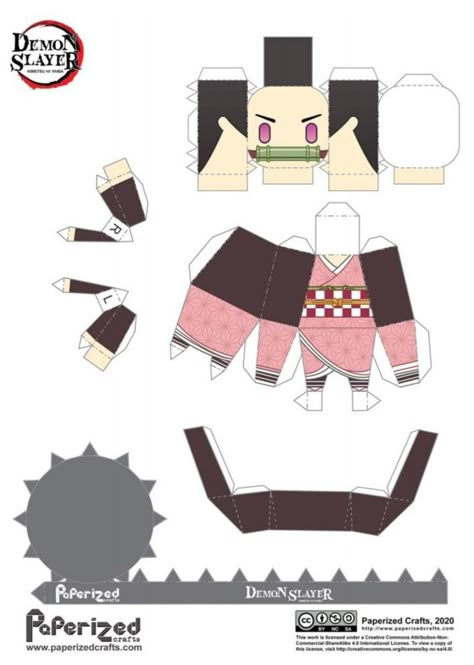 Estos papercraft no los hice yo, créditos al autor original quien es Paperized Paper Toys Template Anime, Anime Diys, Anime Paper, Paper Toys Template, Origami Paper Art, Anime Printables, Paper Doll Template, Anime Decor, Papercraft Templates