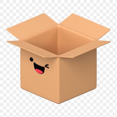 Delivery Cartoon, Box Png, Gorillas Art, Winking Face, Parcel Box, Emoji Art, Package Delivery, Smiling Face, 3d Rendering