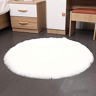 cyclamen9 Round Fluffy Soft Area Rugs Kids Room Children Room Girls Room Nursery,Diameter(60x60cm,White): Amazon.ca: Home & Kitchen Room Children, Soft Bedroom, Fluffy Cushions, Bedroom Mats, Fur Carpet, Room Girls, Carpet Padding, Faux Fur Rug, Fluffy Rug